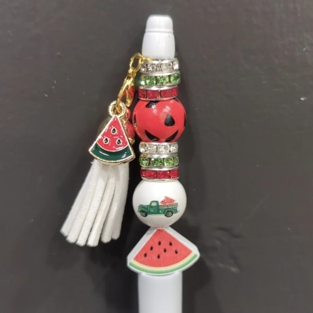 Watermelon focal pens with tassel Set Of 3